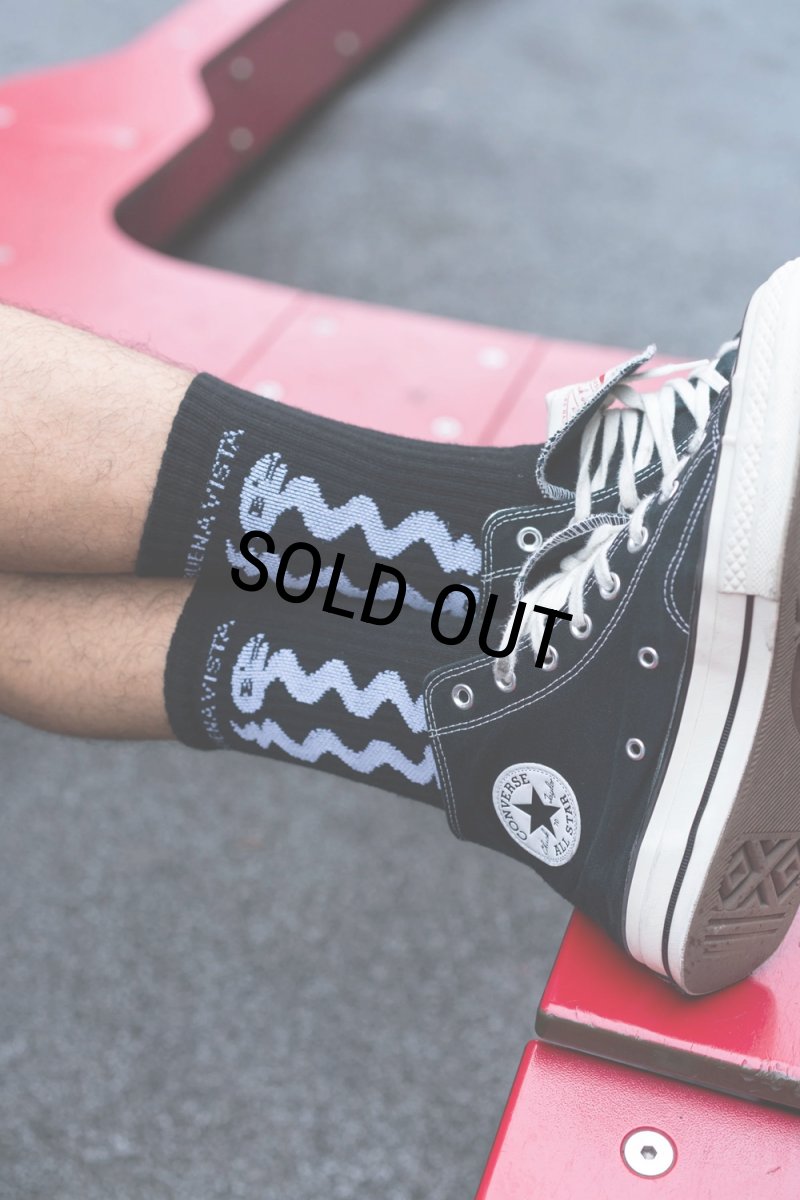 画像4: 【30%OFF】BUENA VISTA/snake socks（BLACK）［ソックス-25秋冬］ (4)