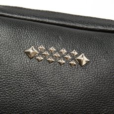 画像4: CALEE/STUDS LEATHER BODY BAG（BLACK）［レザーボディーバッグ-25秋冬］ (4)