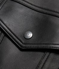 画像4: WACKO MARIA/LEATHER TRUCKER JACKET（BLACK）［レザートラッカーJKT-25秋冬］ (4)