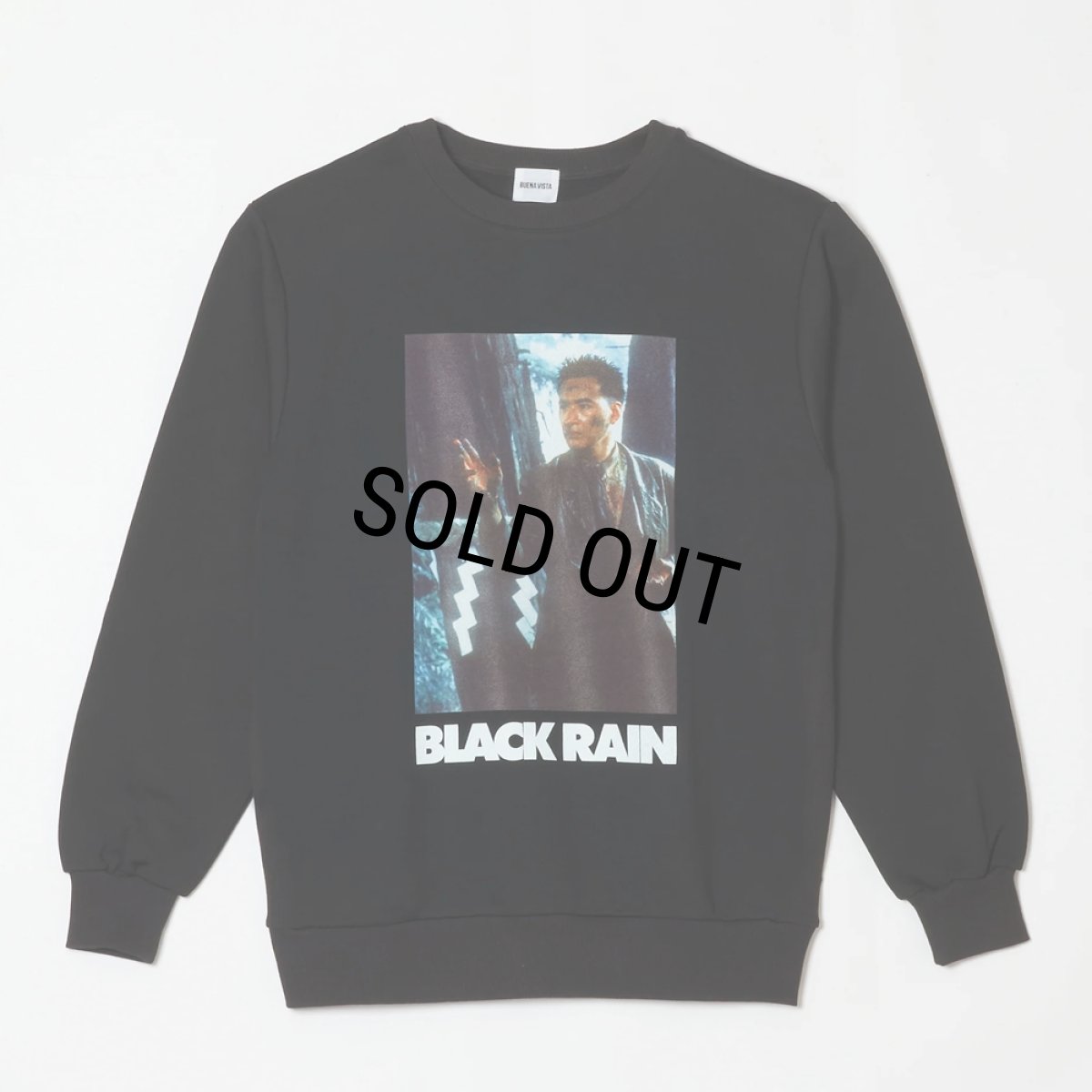 画像1: 【30%OFF】BUENA VISTA/BLACK RAIN sweat uno（BLACK）［クルーネックスウェット-25秋冬］ (1)