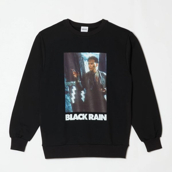 画像1: BUENA VISTA/BLACK RAIN sweat uno（BLACK）［クルーネックスウェット-25秋冬］