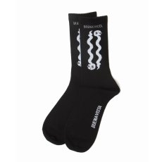 画像1: BUENA VISTA/snake socks（BLACK）［ソックス-25秋冬］ (1)