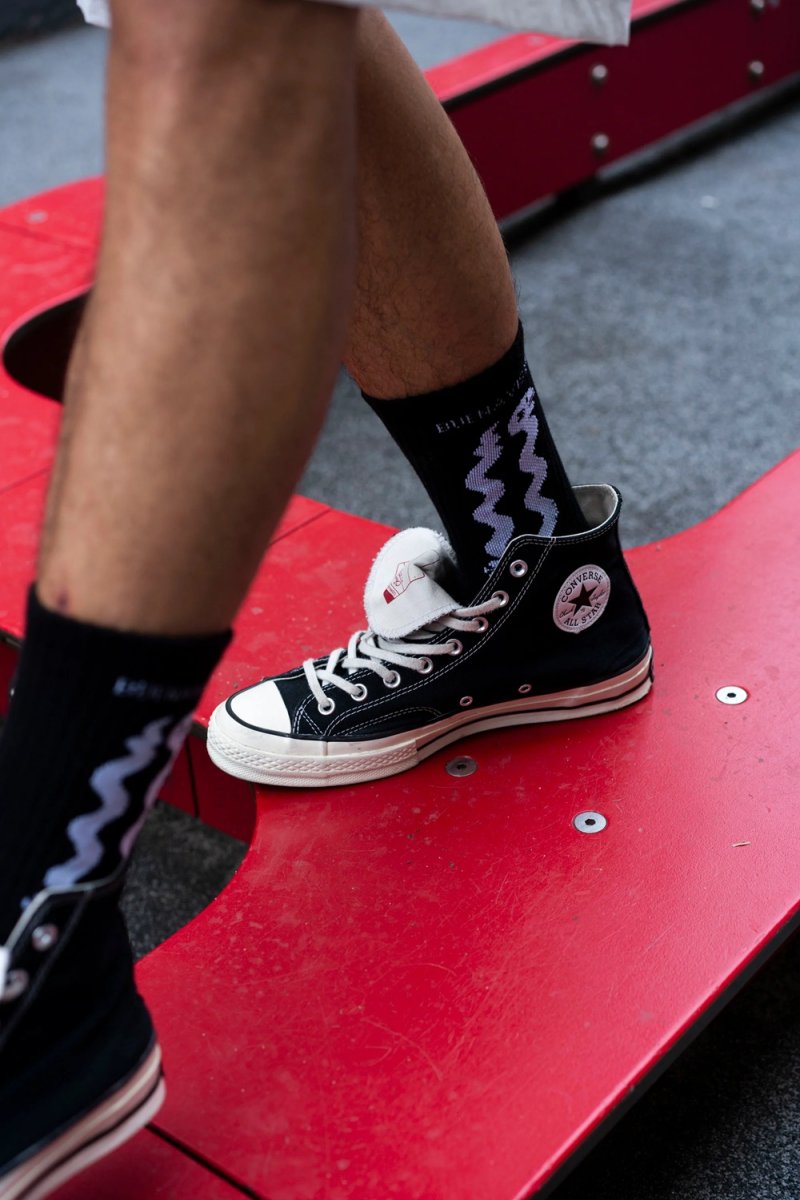 画像5: BUENA VISTA/snake socks（BLACK）［ソックス-25秋冬］ (5)