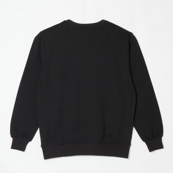 画像2: BUENA VISTA/BLACK RAIN sweat uno（BLACK）［クルーネックスウェット-25秋冬］