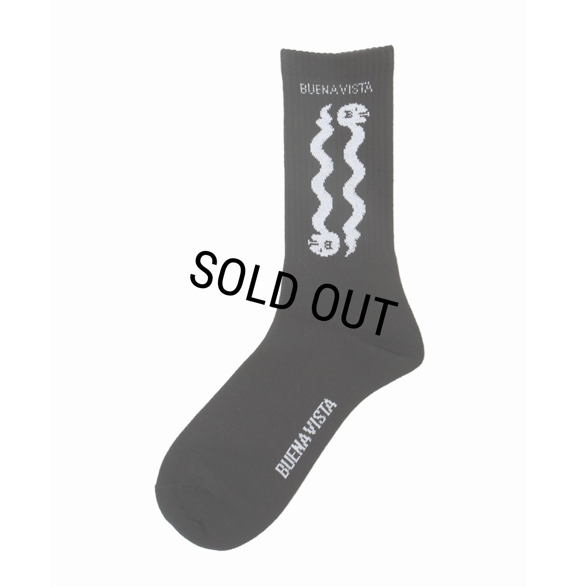 画像2: 【30%OFF】BUENA VISTA/snake socks（BLACK）［ソックス-25秋冬］ (2)