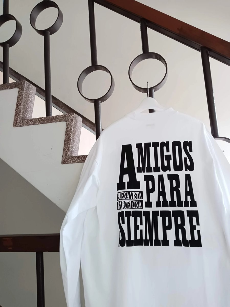 画像4: BUENA VISTA/Amigos L/S（WHITE）［プリント長袖T-25秋冬］ (4)