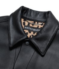 画像3: WACKO MARIA/LEATHER TRUCKER JACKET（BLACK）［レザートラッカーJKT-25秋冬］ (3)