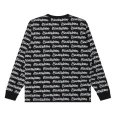 画像2: BlackEyePatch/FASTHAND SCRIPT PATTERNED L/S TEE(BLACK) (2)