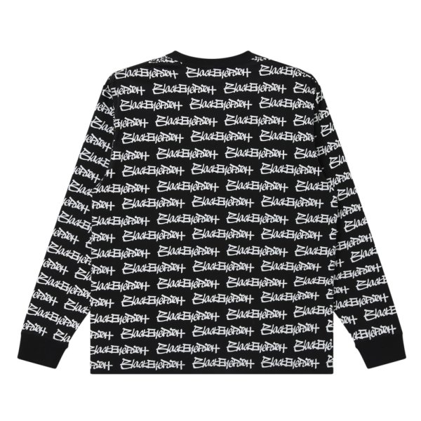 画像2: BlackEyePatch/FASTHAND SCRIPT PATTERNED L/S TEE（BLACK）