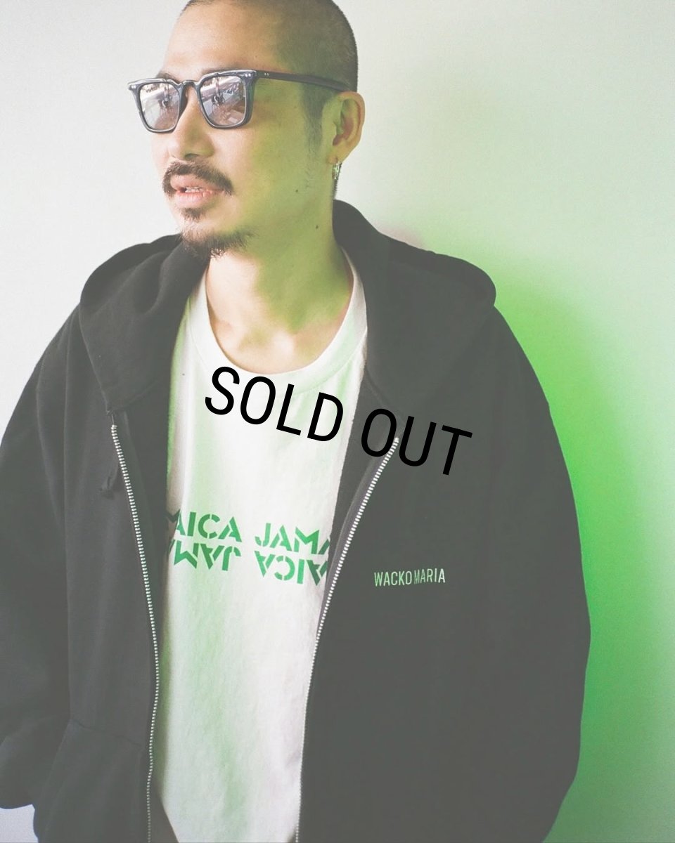 画像4: WACKO MARIA/MIGHTY CROWN / T-SHIRT（WHITE/GREEN）［プリント+刺繍T-25秋冬］ (4)