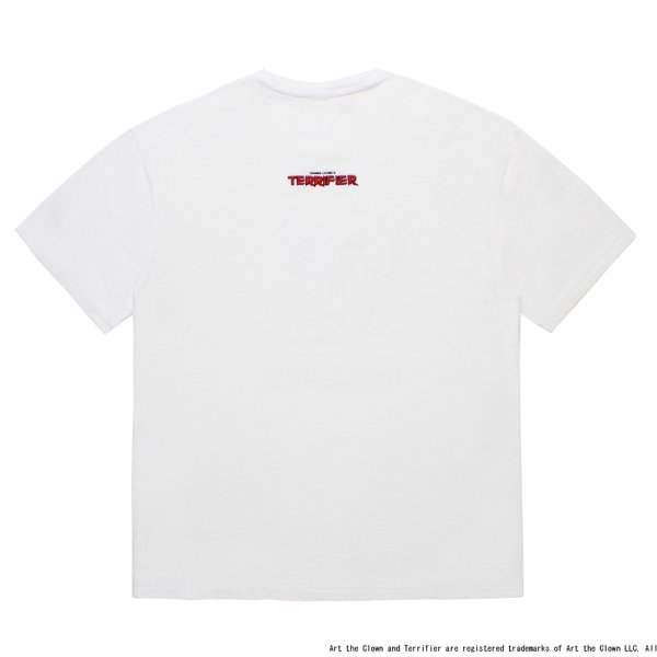 画像2: WACKO MARIA/TERRIFIER / WASHED HEAVY WEIGHT T-SHIRT（WHITE）［プリント+刺繍T-25秋冬］
