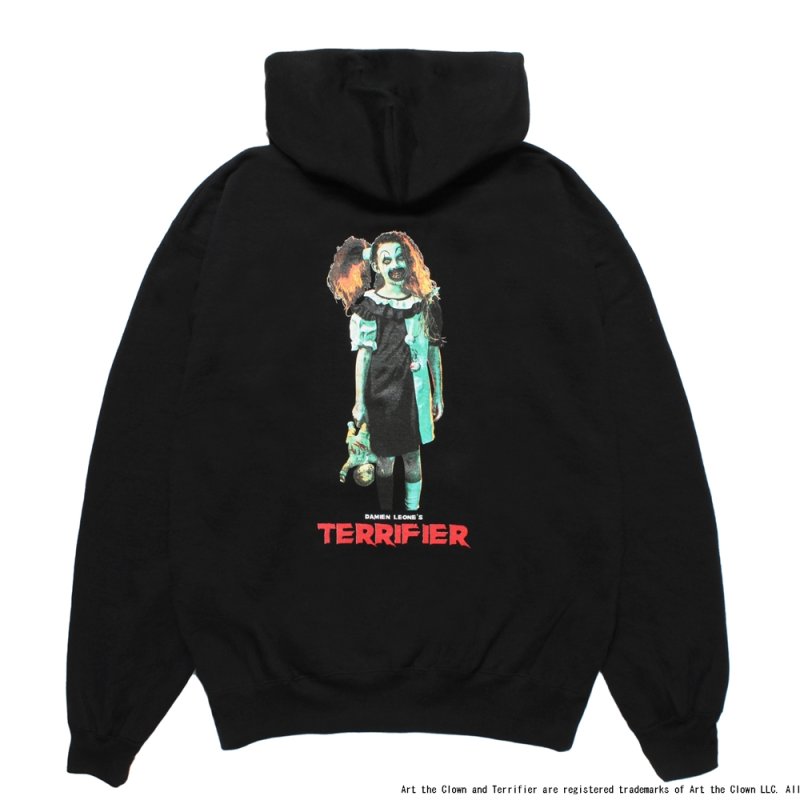 画像2: WACKO MARIA/TERRIFIER / HEAVY WEIGHT HOODED SWEAT SHIRT（BLACK）［プルオーバーパーカー-25秋冬］