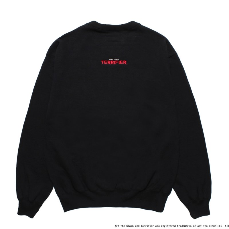 画像2: WACKO MARIA/TERRIFIER / HEAVY WEIGHT SWEAT SHIRT（BLACK）［クルーネックスウェット-25秋冬］