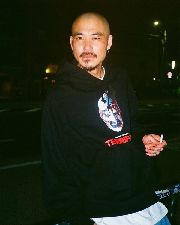 画像4: WACKO MARIA/TERRIFIER / HEAVY WEIGHT HOODED SWEAT SHIRT（BLACK）［プルオーバーパーカー-25秋冬］