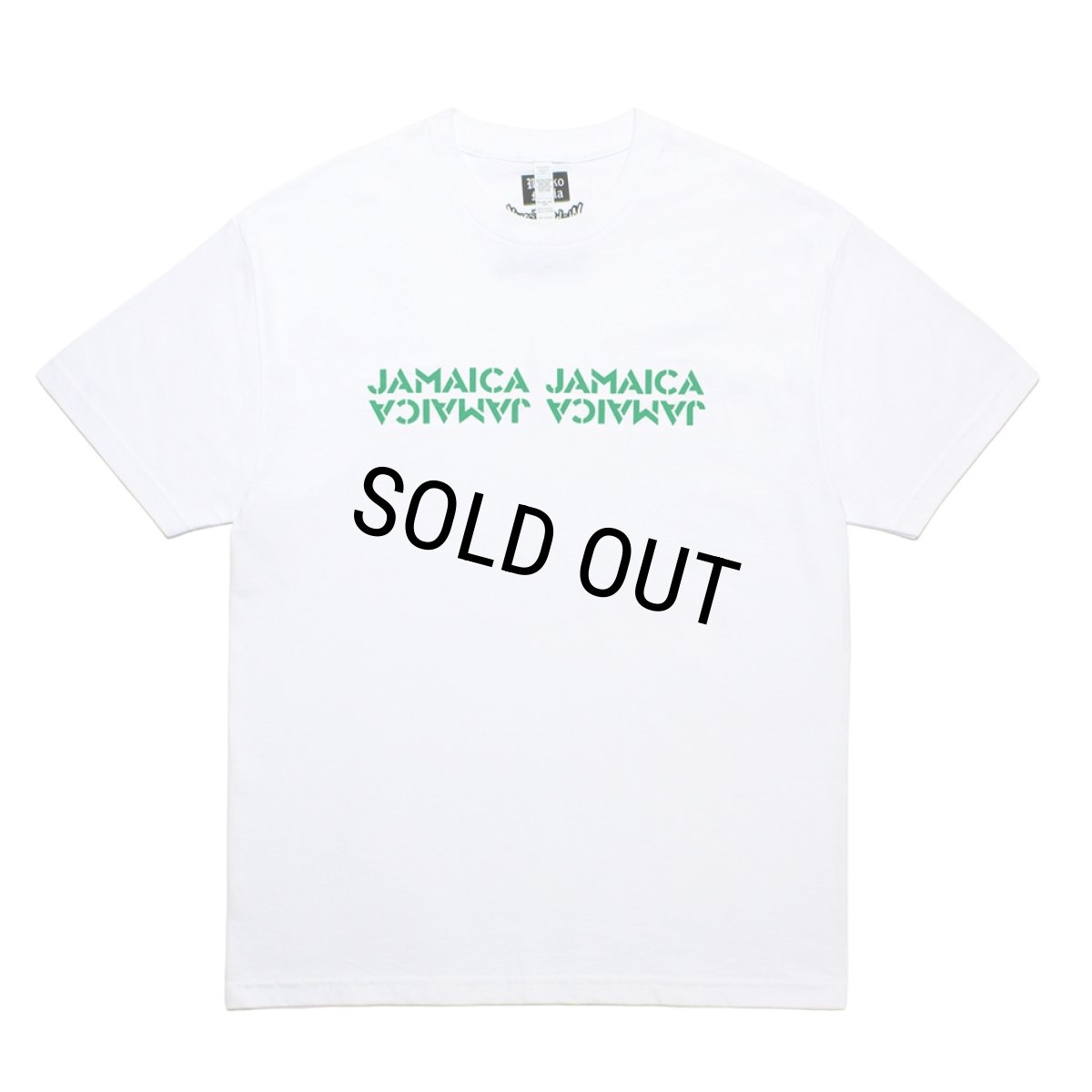 画像1: WACKO MARIA/MIGHTY CROWN / T-SHIRT（WHITE/GREEN）［プリント+刺繍T-25秋冬］ (1)