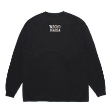 画像2: WACKO MARIA/WASHED HEAVY WEIGHT LONG SLEEVE T-SHIRT（BLACK）［プリント+刺繍長袖T-25秋冬］ (2)