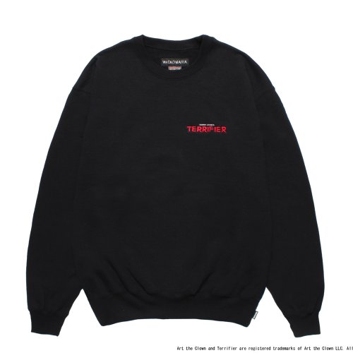 他の写真1: WACKO MARIA/TERRIFIER / HEAVY WEIGHT SWEAT SHIRT（BLACK）［クルーネックスウェット-25秋冬］