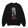 WACKO MARIA/TERRIFIER / HEAVY WEIGHT SWEAT SHIRT（BLACK）［クルーネックスウェット-25秋冬］