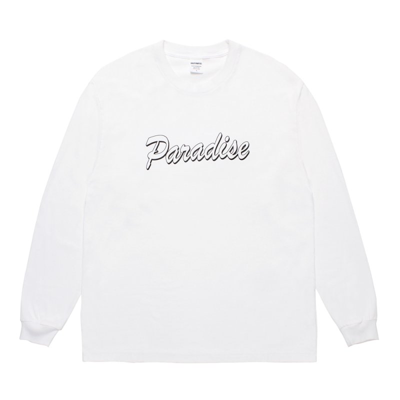 画像1: WACKO MARIA/WASHED HEAVY WEIGHT LONG SLEEVE T-SHIRT（WHITE）［プリント+刺繍長袖T-25秋冬］