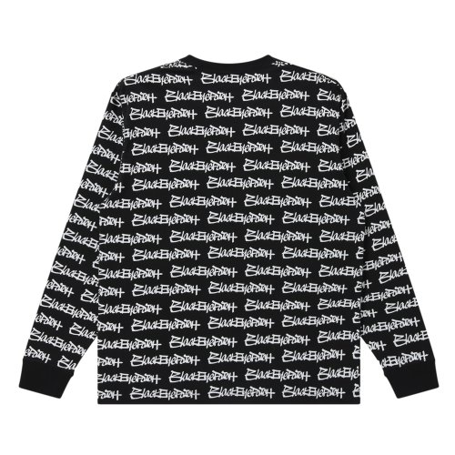 他の写真2: BlackEyePatch/FASTHAND SCRIPT PATTERNED L/S TEE（BLACK）