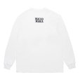 画像2: WACKO MARIA/WASHED HEAVY WEIGHT LONG SLEEVE T-SHIRT（WHITE）［プリント+刺繍長袖T-25秋冬］ (2)