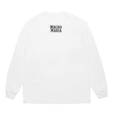 画像2: WACKO MARIA/WASHED HEAVY WEIGHT LONG SLEEVE T-SHIRT（WHITE）［プリント+刺繍長袖T-25秋冬］ (2)