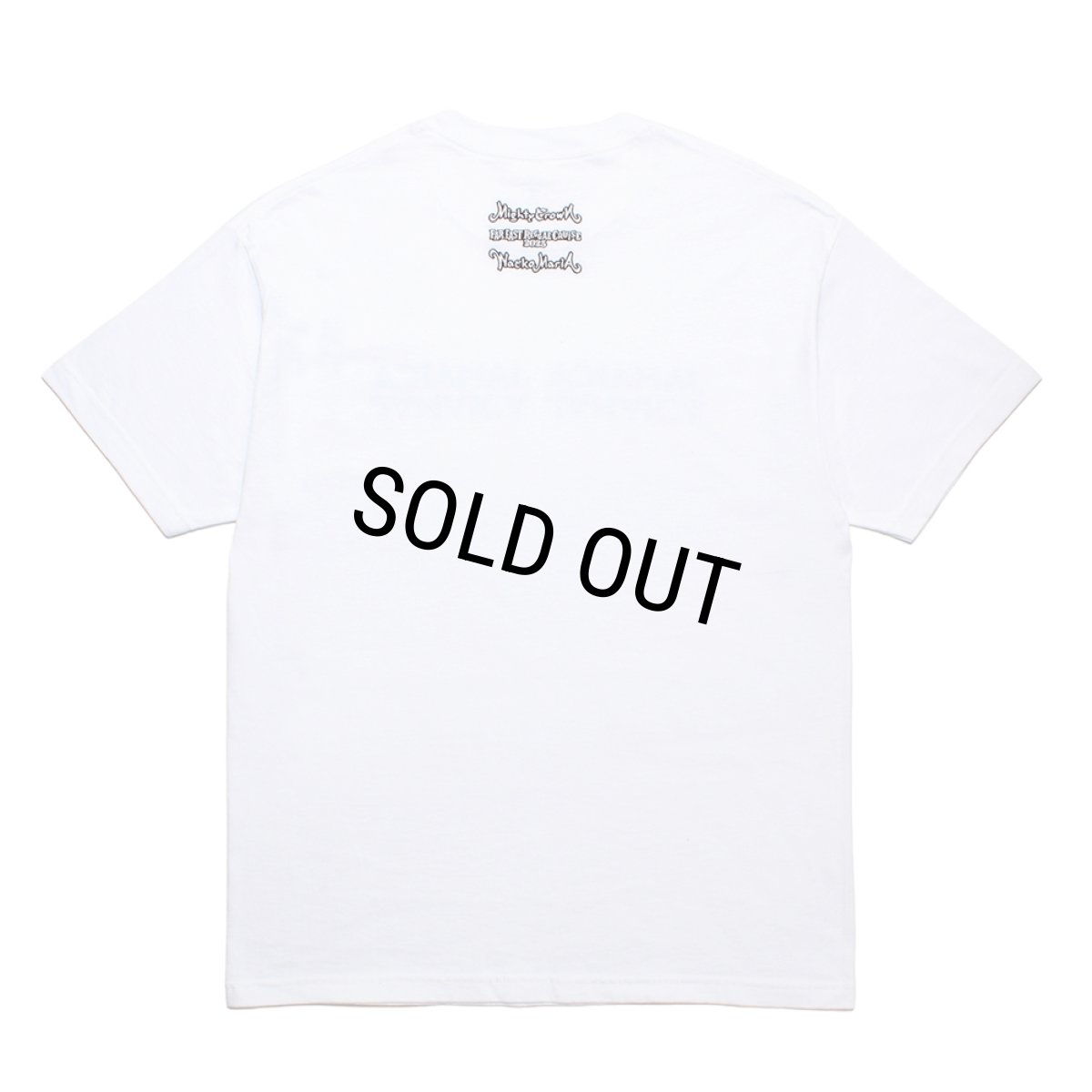 画像2: WACKO MARIA/MIGHTY CROWN / T-SHIRT（WHITE/GREEN）［プリント+刺繍T-25秋冬］ (2)