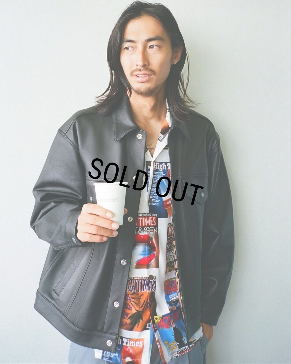画像5: WACKO MARIA/LEATHER TRUCKER JACKET（BLACK）［レザートラッカーJKT-25秋冬］ (5)