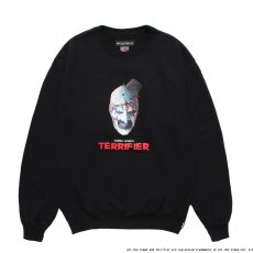 画像1: WACKO MARIA/TERRIFIER / HEAVY WEIGHT SWEAT SHIRT（BLACK）［クルーネックスウェット-25秋冬］ (1)