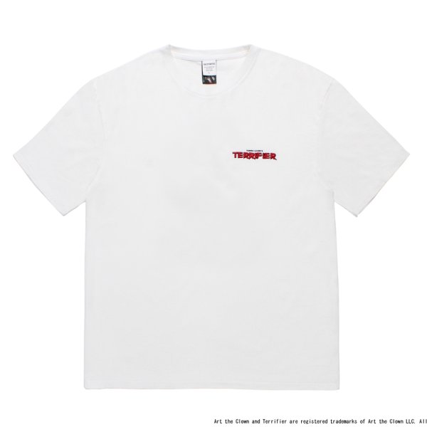 画像2: WACKO MARIA/TERRIFIER / WASHED HEAVY WEIGHT T-SHIRT（WHITE）［プリント+刺繍T-25秋冬］