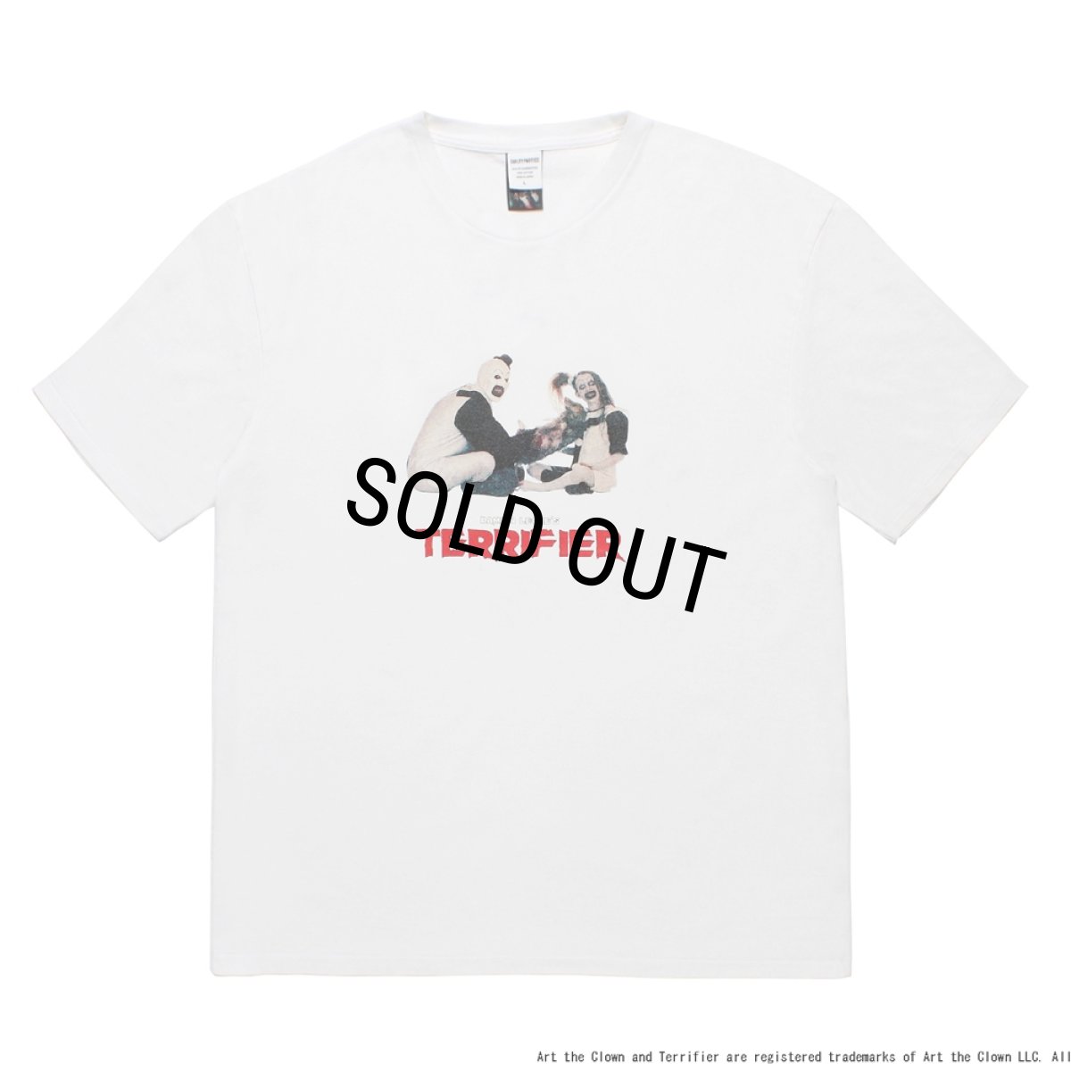 画像1: WACKO MARIA/TERRIFIER / WASHED HEAVY WEIGHT T-SHIRT（WHITE）［プリント+刺繍T-25秋冬］ (1)