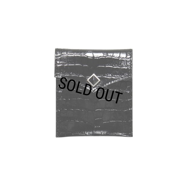 画像1: WACKO MARIA/EMBOSSED LETAHER PORTABLE ASHTRAY（BLACK）［レザーポータブルアシュトレイ-25秋冬］