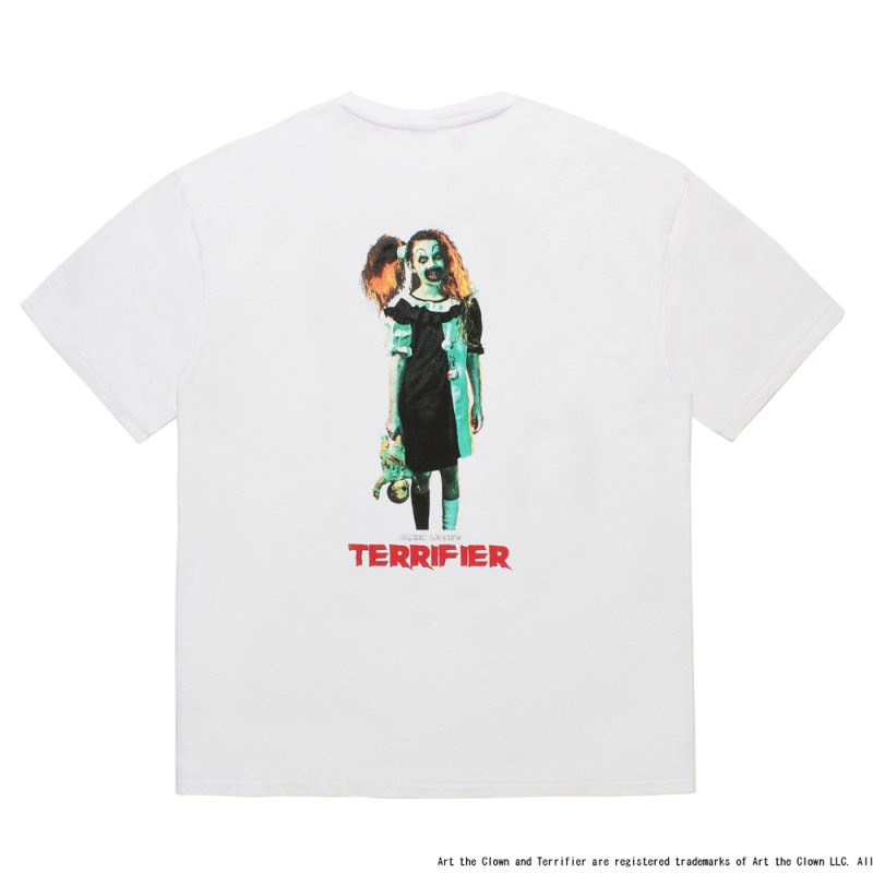 画像2: WACKO MARIA/TERRIFIER / WASHED HEAVY WEIGHT T-SHIRT（WHITE）［プリント+刺繍T-25秋冬］