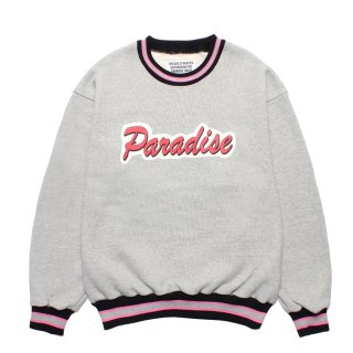 WACKO MARIA/MIDDLE WEIGHT SWEAT SHIRT(GRAY)[クルーネック WACKO MARIA/MIDDLE WEIGHT SWEAT SHIRT(GRAY)[クルーネック