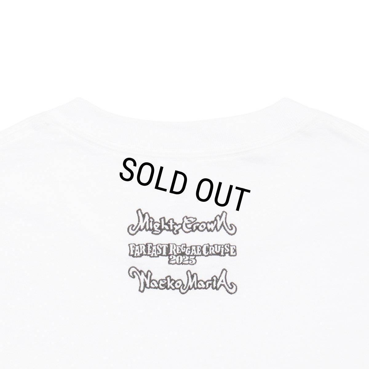 画像3: WACKO MARIA/MIGHTY CROWN / T-SHIRT（WHITE/GREEN）［プリント+刺繍T-25秋冬］ (3)