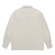 画像2: WACKO MARIA/50'S OPEN COLLAR SHIRT（IVORY）［50'Sオープンカラーシャツ-25秋冬］ (2)