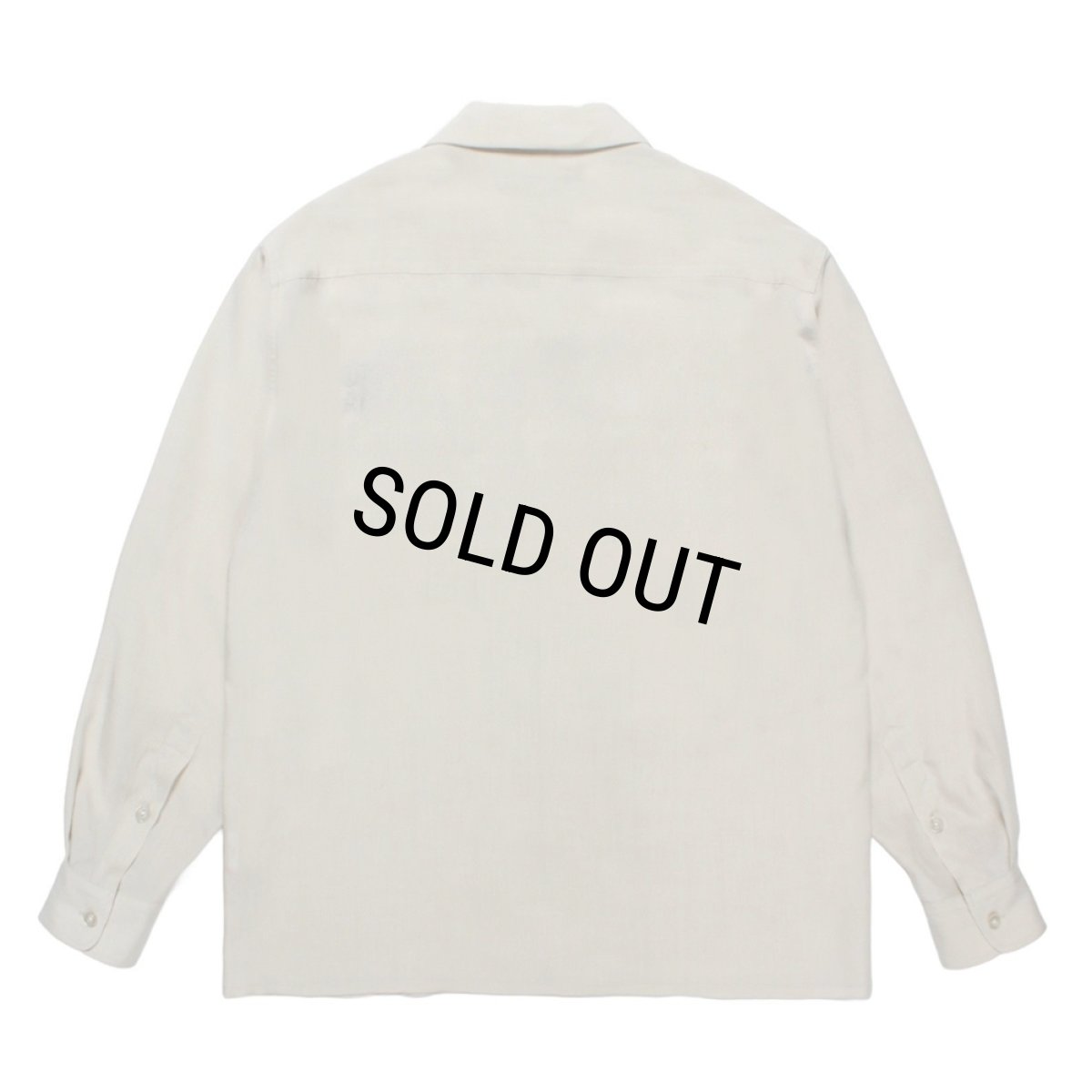 画像2: WACKO MARIA/50'S OPEN COLLAR SHIRT（IVORY）［50'Sオープンカラーシャツ-25秋冬］ (2)