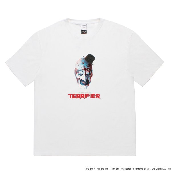 画像1: WACKO MARIA/TERRIFIER / WASHED HEAVY WEIGHT T-SHIRT（WHITE）［プリント+刺繍T-25秋冬］
