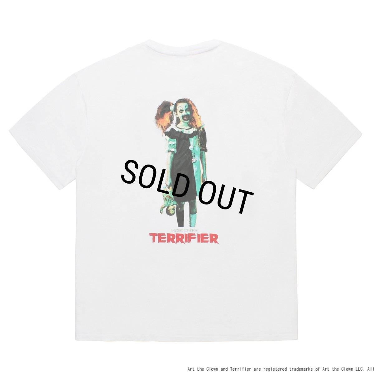 画像1: WACKO MARIA/TERRIFIER / WASHED HEAVY WEIGHT T-SHIRT（WHITE）［プリント+刺繍T-25秋冬］ (1)
