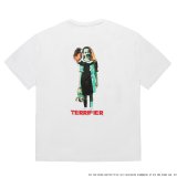 WACKO MARIA/TERRIFIER / WASHED HEAVY WEIGHT T-SHIRT（WHITE）［プリント+刺繍T-25秋冬］