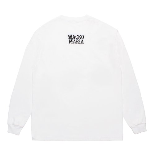 他の写真2: WACKO MARIA/WASHED HEAVY WEIGHT LONG SLEEVE T-SHIRT（WHITE）［プリント+刺繍長袖T-25秋冬］