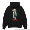 WACKO MARIA/TERRIFIER / HEAVY WEIGHT HOODED SWEAT SHIRT（BLACK）［プルオーバーパーカー-25秋冬］