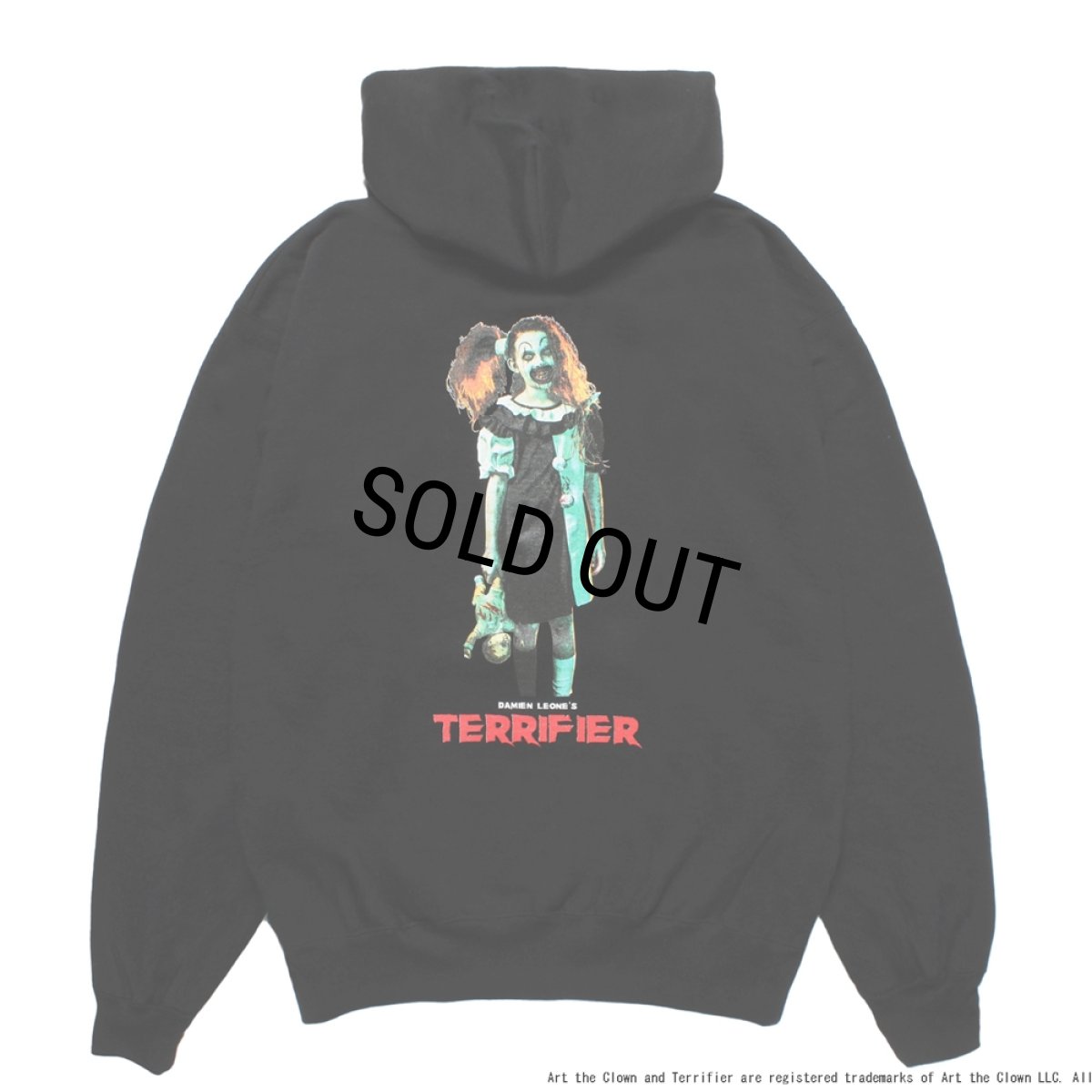 画像1: WACKO MARIA/TERRIFIER / HEAVY WEIGHT HOODED SWEAT SHIRT（BLACK）［プルオーバーパーカー-25秋冬］ (1)