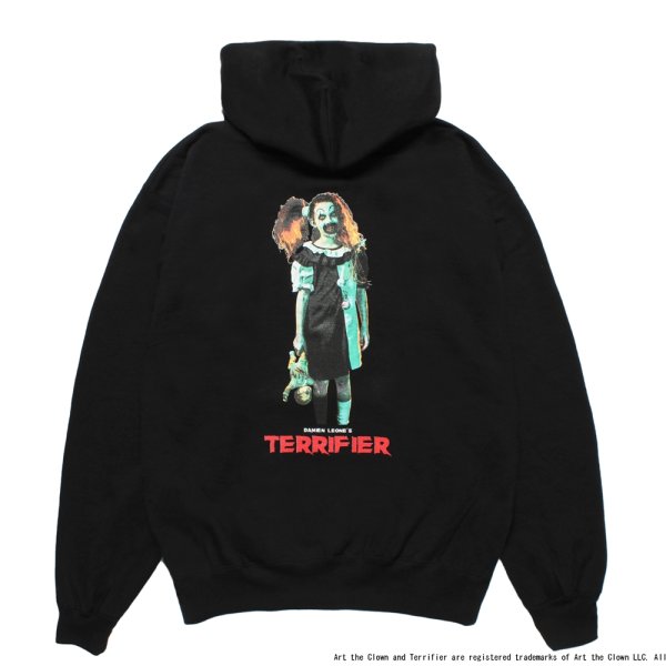 画像1: WACKO MARIA/TERRIFIER / HEAVY WEIGHT HOODED SWEAT SHIRT（BLACK）［プルオーバーパーカー-25秋冬］