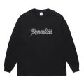 WACKO MARIA/WASHED HEAVY WEIGHT LONG SLEEVE T-SHIRT（BLACK）［プリント+刺繍長袖T-25秋冬］