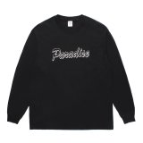 WACKO MARIA/WASHED HEAVY WEIGHT LONG SLEEVE T-SHIRT（BLACK）［プリント+刺繍長袖T-25秋冬］