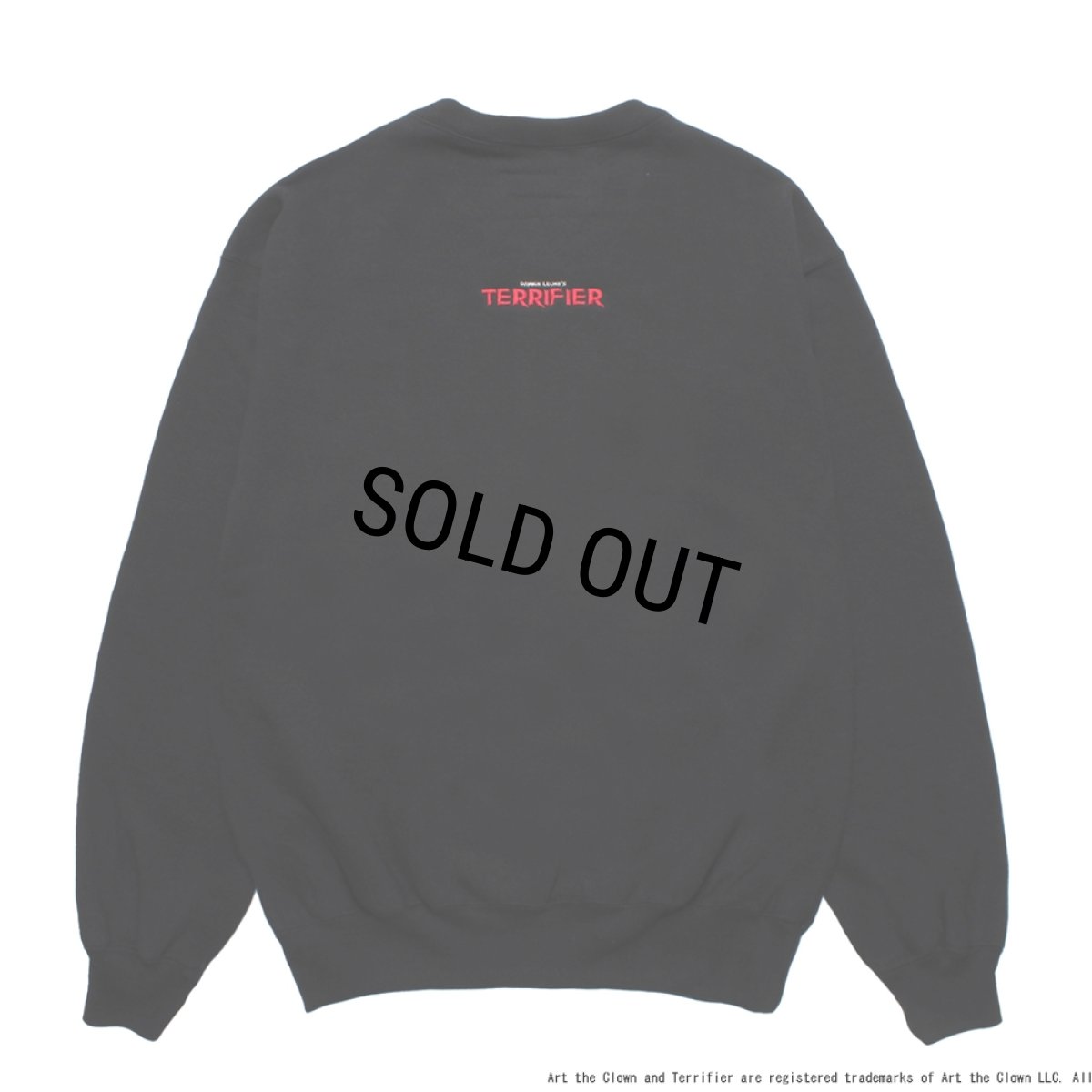 画像2: WACKO MARIA/TERRIFIER / HEAVY WEIGHT SWEAT SHIRT（BLACK）［クルーネックスウェット-25秋冬］ (2)