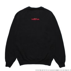 画像2: WACKO MARIA/TERRIFIER / HEAVY WEIGHT SWEAT SHIRT（BLACK）［クルーネックスウェット-25秋冬］ (2)