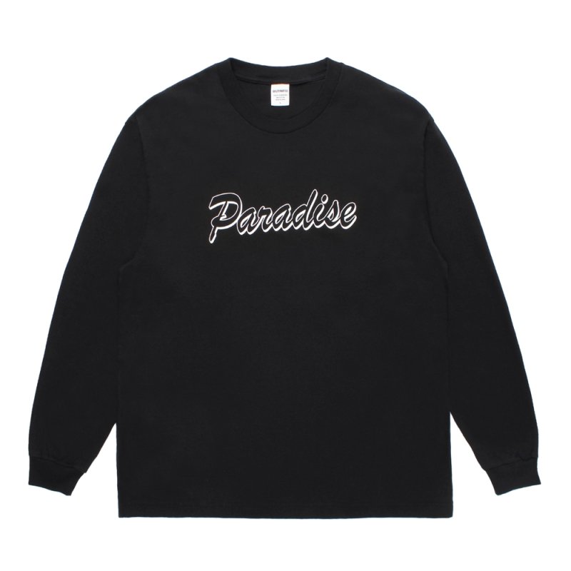 画像1: WACKO MARIA/WASHED HEAVY WEIGHT LONG SLEEVE T-SHIRT（BLACK）［プリント+刺繍長袖T-25秋冬］