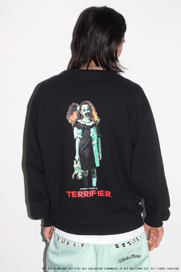 画像3: WACKO MARIA/TERRIFIER / HEAVY WEIGHT SWEAT SHIRT（BLACK）［クルーネックスウェット-25秋冬］